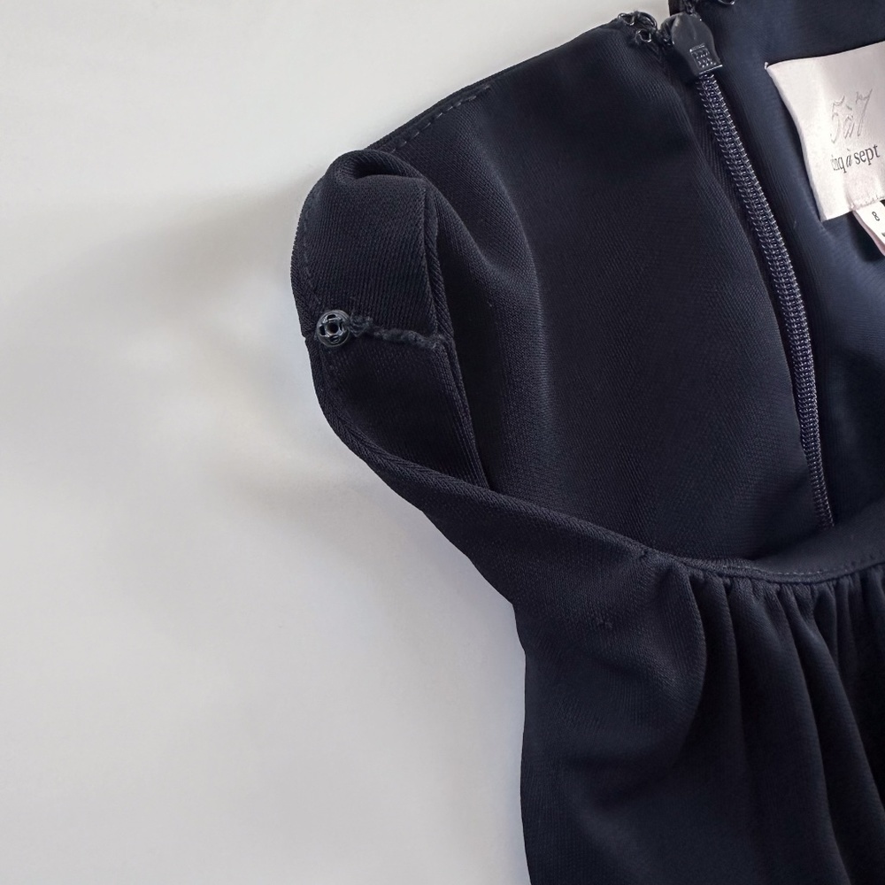 Cinq à Sept Lezlie Midi Dress in Navy - Picture 12 of 15